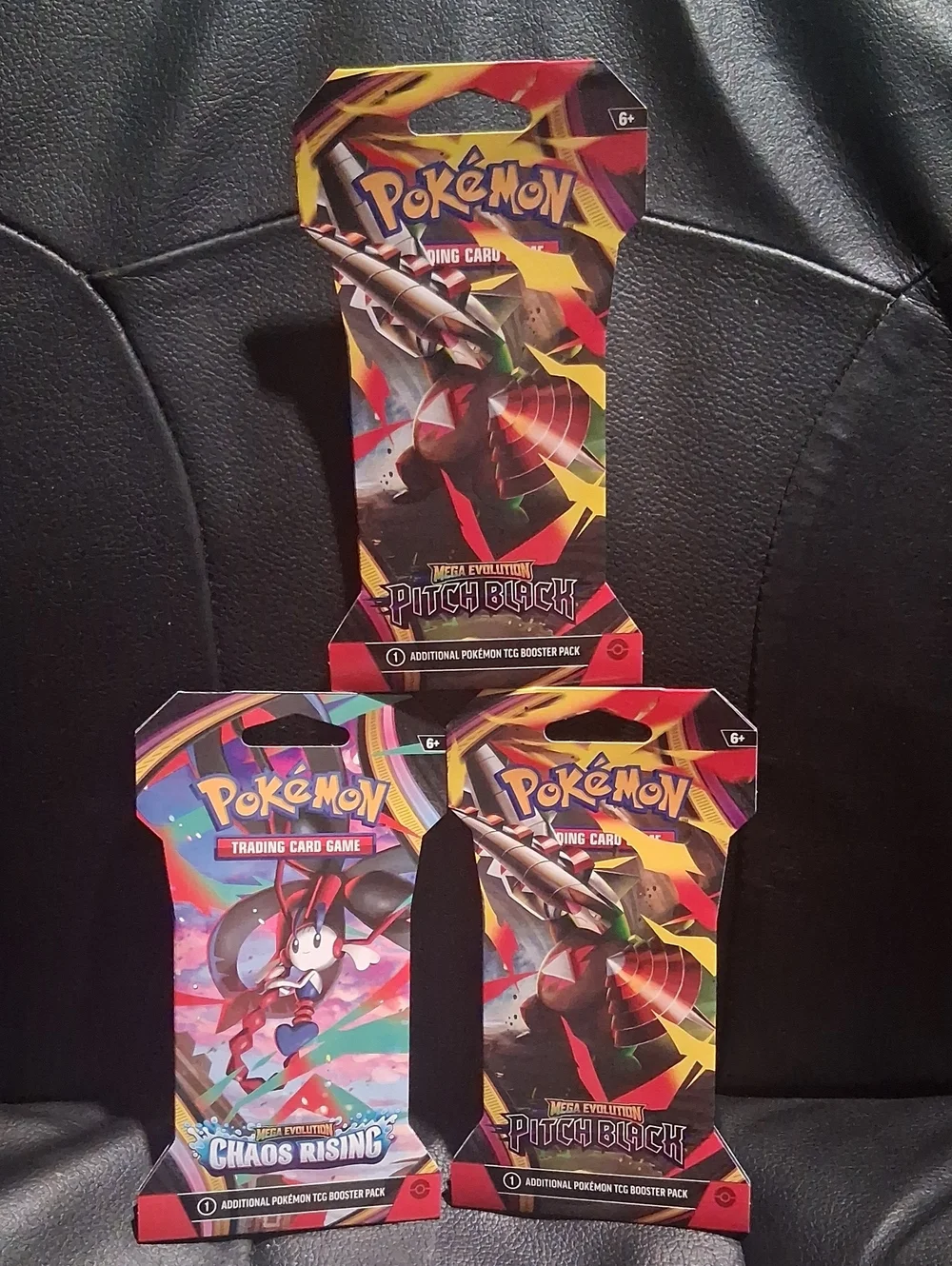 Pokemon Trading Card Game Booster Packs - Red, Yellow, Black